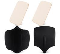 Savita Lipo Kit de Planche Abdominale en Mousse, Comprenant 2 Planches latérales, 1 Planche Avant, 1 Planche arrière pour la Taille et l'abdomen, Doux et Bien ajusté (4 pièces au Total) Noir