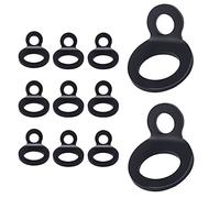 Savita Lot de 12 Anneaux d'Arrimage, Anneaux d'Arrimage INOX pour Charges légères pour Montage dans Le Garage, Atelier, Camion, Remorque, Clôture, Toute Surface à l'Exception des Boulons