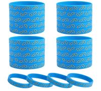 SAVITA Lot de 24 Bracelets en Silicone Bleus, Dessin Animé Motif Décorations de Fête à Thème pour Garçons et Filles pour Anniversaire