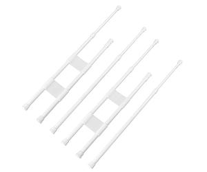 Savita Lot de 4 Barres de Serrage réglables de 40 à 70 cm pour réfrigérateur - Accessoires pour Fixer des Aliments, des Boissons (2 Barres Doubles et 2 Barres Simples)