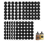 SAVITA Lot de 432 étiquettes autocollantes rondes pré-imprimées de 3,5 cm pour pots à épices, étiquettes d'assaisonnement pour étagère à épices (noir)