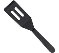 SAVITA Mini Spatule De Service pour Brownies Retourneur Flexible en Silicone, Flipper Résistant à La Chaleur, Spatule à Fente Antiadhésive pour Poisson Oufs Crêpes Wok (Noir)