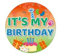 SAVITA Renard Broche Anniversaire, 5,8cm Motif Renard de Dessin Animé Broche Bouton Joyeux Anniversaire Décoration de Costume pour Fête ou Célébration