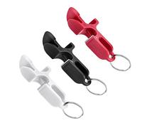 SAVITA Shotgun Tool Ouvre-Bière, 3 Pièces Ouvre-Bouteille Plastique Dur Multifonction Porte-Clés Ouvre-Bière pour Fêtes Événements Clubs Usage Domestique (Rouge, Noir, Blanc)