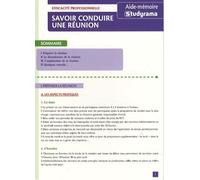 Savoir Conduire Une Réunion