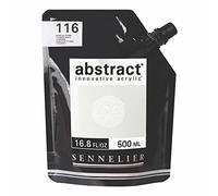 Sennelier Peinture acrylique en sachet Blanc de Titane 500 ml