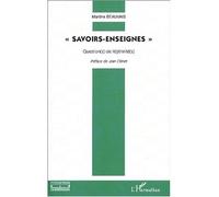 Savoirs-enseignes Question de légitimité - M. Beauvais - L'harmattan - broché - Etude