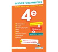 Savoirs fondamentaux 4e - Toutes les matières Le tout-en-un pour réussir son année - Collectif - Rue Des Ecoles - broché - Scolaire / Universitaire