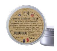 Savon à Barbe "Paul" au Miel et Cire d'Abeille, 50ml - réalisé artisanalement en Dordogne