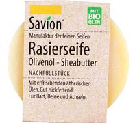 Savon à barbe - Recharge ronde huile d'olive et beurre de karité 50g