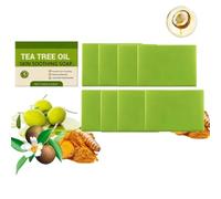 Savon à l'Huile de Tea Tree (Barre) - Savon pour Hommes | Nettoyant Hydratant pour un Sentiment de Peau Apaisante, Nettoyage Profond Quotidien & Exfoliation pour Visage & Corps (8)