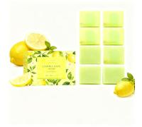 Savon à l'huile essentielle de citron au beurre de karité, nettoyant corporel rafraîchissant de pour blanchir et minimiser les pores, soulagement de la peau de poulet et barre nettoyante (8PCS)