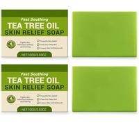 Savon antifongique à l'huile d'arbre à thé, savon nettoyant aux herbes, savon naturel pour les pieds (pied d'athlète), contrôle les odeurs et rafraîchit le quotidien