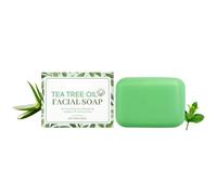 Savon Antifongique Tea Tree, Solide À L'Huile Essentielle D'Arbre À Thé Savon Anti Mycose, 100g Nettoyant Naturel Artisanal SavonAntibactérien Corps, Pour Le Visage, Le Corps & Peaux Sensibles