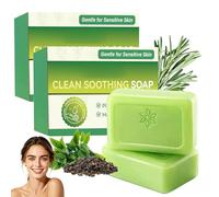 Savon Arbre à Thé 100g, 3 Pack Savon Antifongique, Savons Doux et Naturels pour les Pieds et le Corps, Hydrate la peau, Contre Les Démangeaisons et L'acné, pour Hommes Femmes (2PCS)