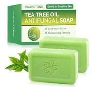 Savon Arbre à Thé Naturel Lot de 2 - Savon Solide Purifiant Anti-Acné pour Visage et Corps, Huile Essentielle Tea Tree, Antibactérien, Peaux Grasses et Mixtes, 2 x 115g