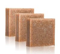 Savon Argile Cuivre, Savon Nettoyant Riche en Minéraux pour Peau Grasse à Acné, Fait Main Beurre de Cacao Huile d’Olive Jojoba, Mousse Crème Hydratant Visage Corps(3pcs)