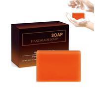 Savon Artisanal à la Papaye et Acide Kojique, Savon Éclaircissant Corps et Visage, Unifie le Teint et Hydratant, Formule Douce aux Extraits Naturels, Pour une Peau Éclatante et Douce (1)