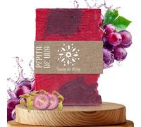 Savon Artisanal et Végan aux Pépins de Raisin - Savon en Barre Naturel, Visage, Mains et Corps | Antioxydant, Régénérant et Biodégradable | Resvératrol | Fabriqué en Espagne | 100 g (Pépins de Raisin)