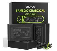 Savon au Charbon de Bambou, Savon à L'Acide Salicylique, Exfoliation Nettoyante en Profondeur, ContrôLe du SéBum, éLimination des Points Noirs, Lavage du Visage et Bain, Cadeau de FêTe des MèRes