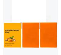 Savon au curcuma, pain nettoyant éclaircissant naturel, savon hydratant intense, soin exfoliant doux et nourrissant bio, pain nettoyant naturel pour un teint éclatant (PCS2)