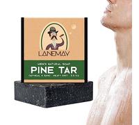 Savon au goudron de pin pour hommes, savon à barres entièrement naturel pour hommes, savon au goudron de pin pour hydrater, éclaircir, dégraisser, élimination des acariens