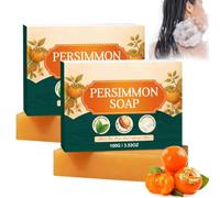 Savon au Kaki anti-nonénal pour lutter contre les odeurs des seniors, savon déodorant artisanal hydratant pour peaux matures, nettoyage profond pour hommes et femmes (2 pcs)