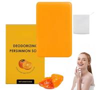 Savon au kaki pour les odeurs corporelles, savons désodorisants naturels faits main, odeur de personnes âgées pour une peau plus belle, bain hydratant en profondeur pour tous types de peau (1 Pièce)