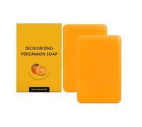 Savon au kaki QPJUVC pour les personnes âgées : contrôle des odeurs corporelles et des odeurs de peau - Savon déodorant naturel, nettoyant doux et hydratant pour le visage et le corps (2)