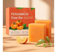 Savon au Kaki, Soin Désodorisant Naturel, Contient des Extraits Naturels de Kaki et de thé Vert, Élimine Efficacement l'huile, Équilibre la Peau, Peut être Utilisé sur le Visage et le Corps (2, a)