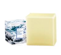 Savon au lait de chèvre, 100 g de savon naturel pour le visage et le corps, nettoyant pour le corps au lait chèvre sel mer avec ingrédients botaniques pour un nettoyage doux et nourriss