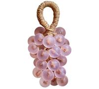 Savon au raisin sur une corde, barre de savons aromatiques décoratifs exquis pour la maison voyage hommes femmes se laver les mains 180g violet