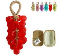 Savon Au Raisin Sur Une Corde, Savon Artisanal En Forme De Grappe De Raisin, Savons Hydratants Aux Huiles Essentielles De Raisin, Cadeau Pour Les Fêtes Prénatales, Les Baptêmes (E)