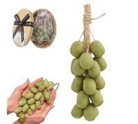 Savon au raisin sur une corde, savon en grappe de raisin, savon en forme de raisin fait à la main, savon hydratant parfumé naturel pour hommes et femmes, cadeaux (vert + boîte)
