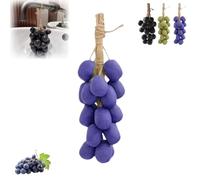 Savon au raisin sur une corde, savons faits à la main en forme de raisin, savons artisanaux à froid naturel pour le visage, la douche corporelle et les mains, décoration d'intérieur exquise et choix
