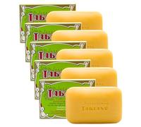 Savon au Soufre et Glycérine - Superpack de 5 Savons Supersapone Tabiano Traitement Anti-Acné, Psoriasis & Eczéma (5 Savons de 125g)