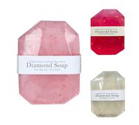 Savon aux pierres précieuses, savon fait à la main aux pierres précieuses,Savon naturel à la feuille d'or - Hydratant nettoyant, savon de bain, savon parfumé pour le visage et le corps, aide à Niktule