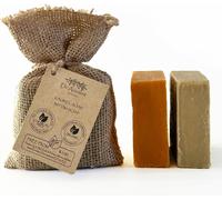 Savon Bittim + Savon D'alep Biologique Naturel Végétalien Traditionnel Fait À La Main Antique - Absolument Aucun Produit Chimique !