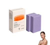 Savon Clinique Kaki Pour Les Personnes Âgées Odeur, Parfum Lavande. (2PCS) | Extrait thé vert, barre désodorisante pour hommes et femmes, douce pour tous les types peau, solution olfactive barre.