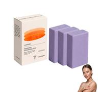 Savon Clinique Kaki Pour Les Personnes Âgées Odeur, Parfum Lavande. (3PCS) | Extrait thé vert, barre désodorisante pour hommes et femmes, douce pour tous les types peau, solution olfactive barre.