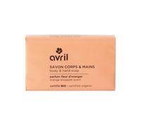 Savon Corps & Mains Fleur d'Oranger BIO - Adoucissant & Nourrissant - Tous Types de Peaux - Avril