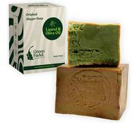 Savon D'alep 1 X 200g,À L'huile D'olive & Huile De Laurier,Savon À L'huile D'olive,Naturel,Aleppo Soap,Fait Main,Vegan,Pour Le Visage Et Le Corps.
