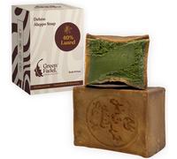 Savon D'alep 1 X 200g (Deluxe) 40% Huile De Laurier, 60% Huile D'olive, Savon À L'huile D'olive, Naturel, Aleppo Soap, Fait Main, Vegan, Pour Le Visage Et Le Corps