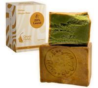 Savon D'alep 1 X 200g (Elegant) 20% Huile De Laurier, 80% Huile D'olive, Savon À L'huile D'olive, Naturel, Aleppo Soap, Fait Main, Vegan, Pour Le Visage Et Le Corps