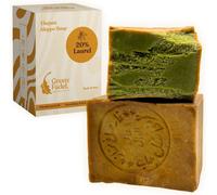 Savon D'alep 1 X 200g (Elegant) 20% Huile De Laurier,80% Huile D'olive,Savon À L'huile D'olive,Naturel,Aleppo Soap,Fait Main,Vegan,Pour Le Visage Et Le Corps.