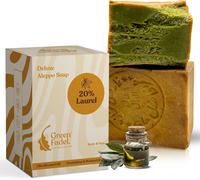 Savon D'alep 1 X 200g (Elegant) 20% Huile De Laurier, 80% Huile D'olive, Savon ? L'huile D'olive, Naturel, Aleppo Soap, Fait Main, Vegan, Pour Le Visage Et Le Corps