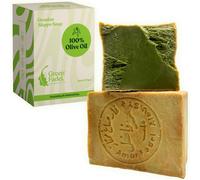 Savon D'alep 1 X 200g (Genuine) 100% Huile D'olive, Savon À Base D'huile D'olive, Naturel, Aleppo Soap, Fait Main, Vegan, Pour Le Visage Et Le Corps