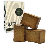 Savon D'alep 3 X 200g, À L'huile D'olive & Huile De Laurier, Savon À L'huile D'olive, Naturel, Aleppo Soap, Fait Main, Vegan, Pour Le Visage Et Le Corps