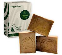Savon D'alep 3 X 200g,À L'huile D'olive & Huile De Laurier,Savon À L'huile D'olive,Naturel,Aleppo Soap,Fait Main,Vegan,Pour Le Visage Et Le Corps.