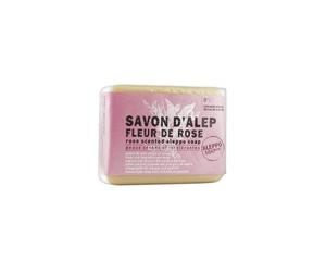 Savon d'Alep industriel à l'eau de rose damascène 100g